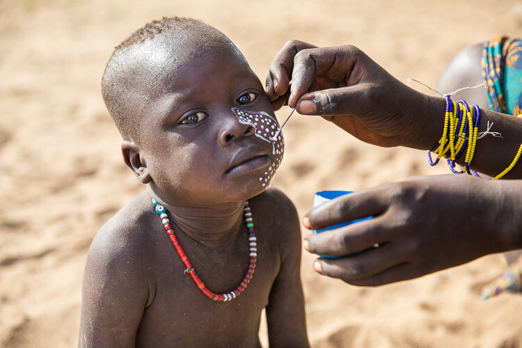 Karo Tribe face painting