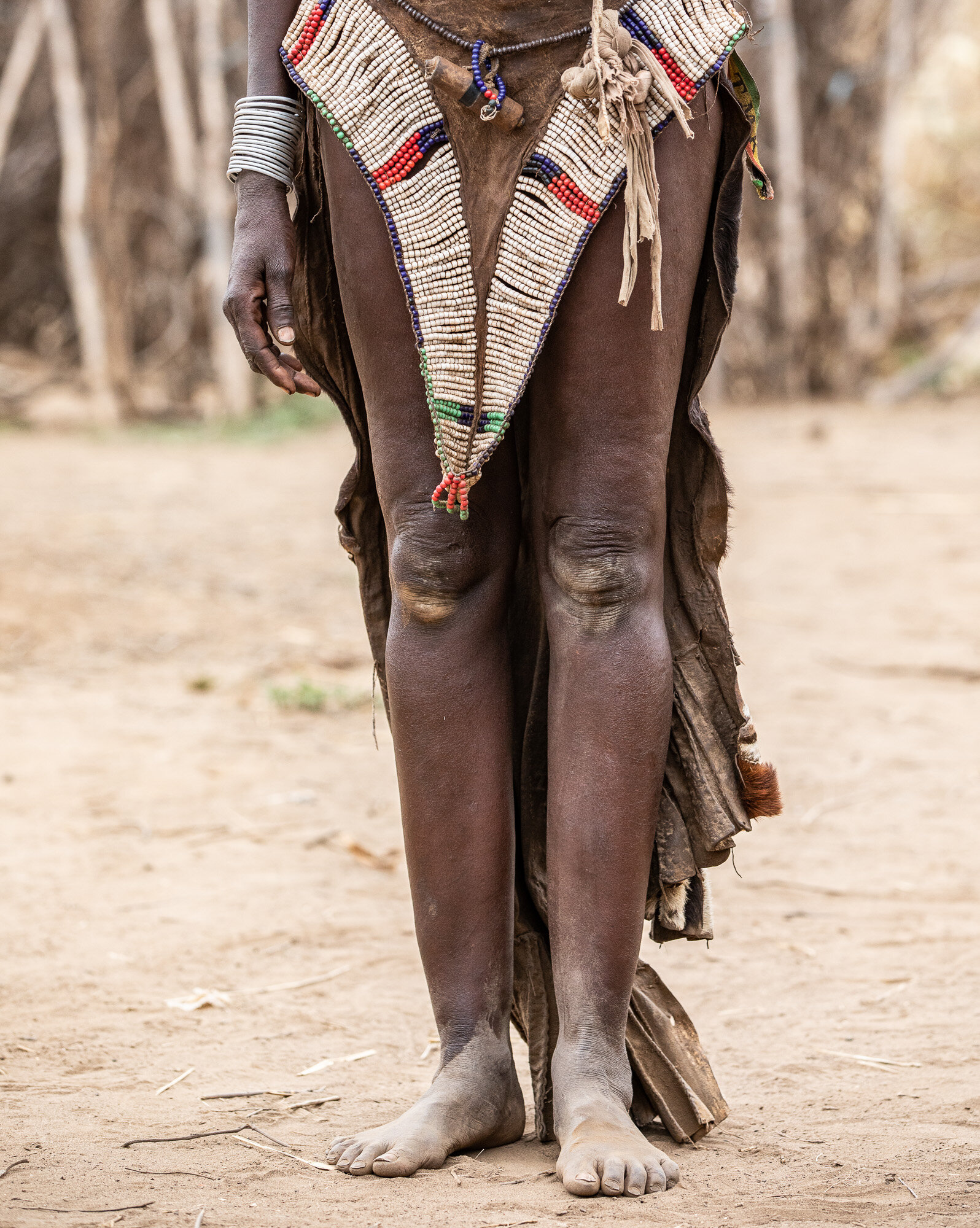 traditional skirt of Nyangatom tribe women