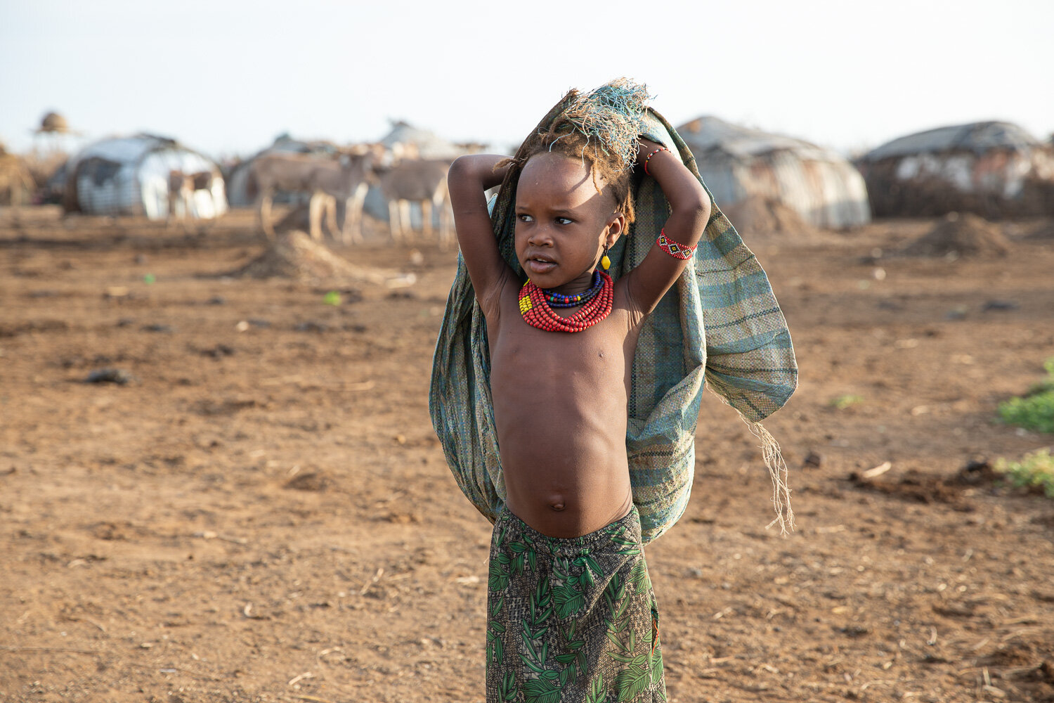 Dassanech tribe girl Ethiopia