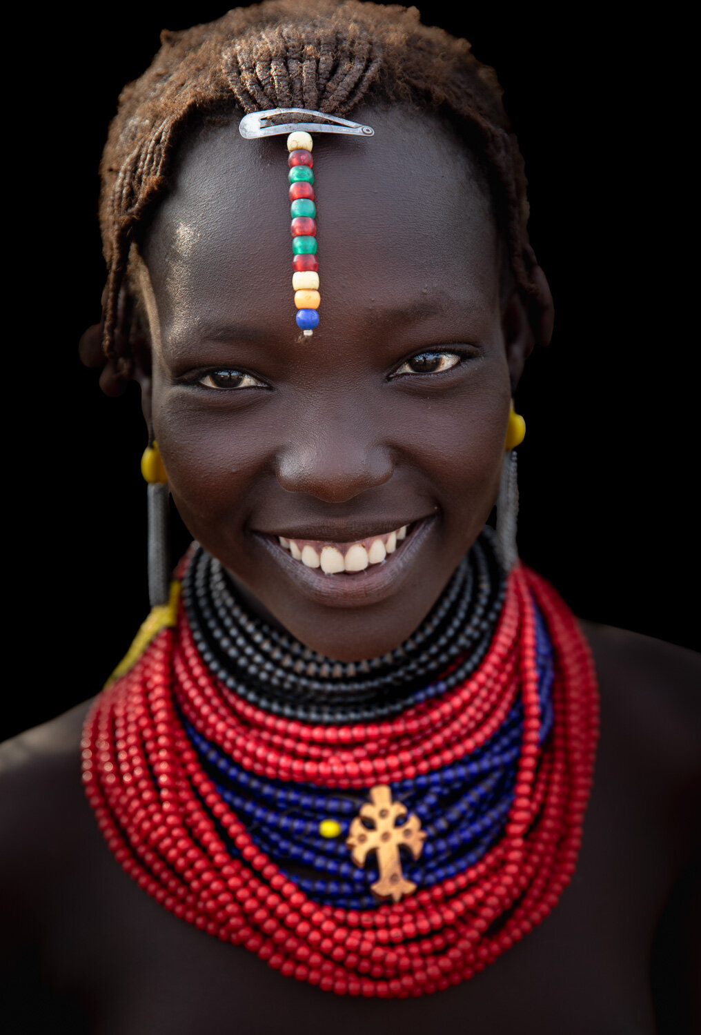 Dassanech girl tribe Omo Valley tribe portrait