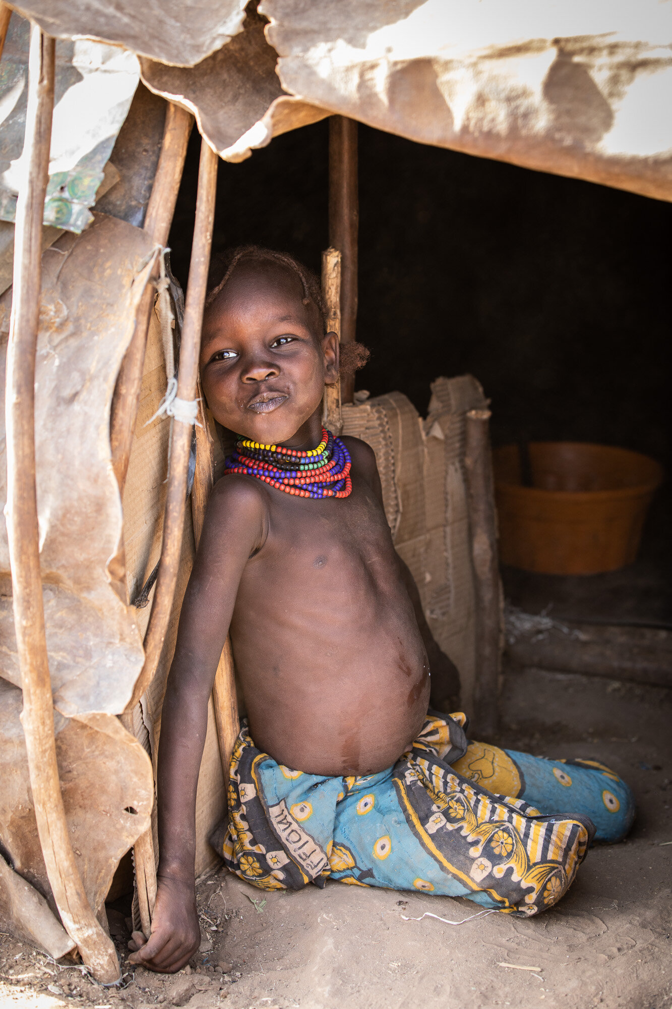 Dassanech girl tribe Omo Valley tribe portrait