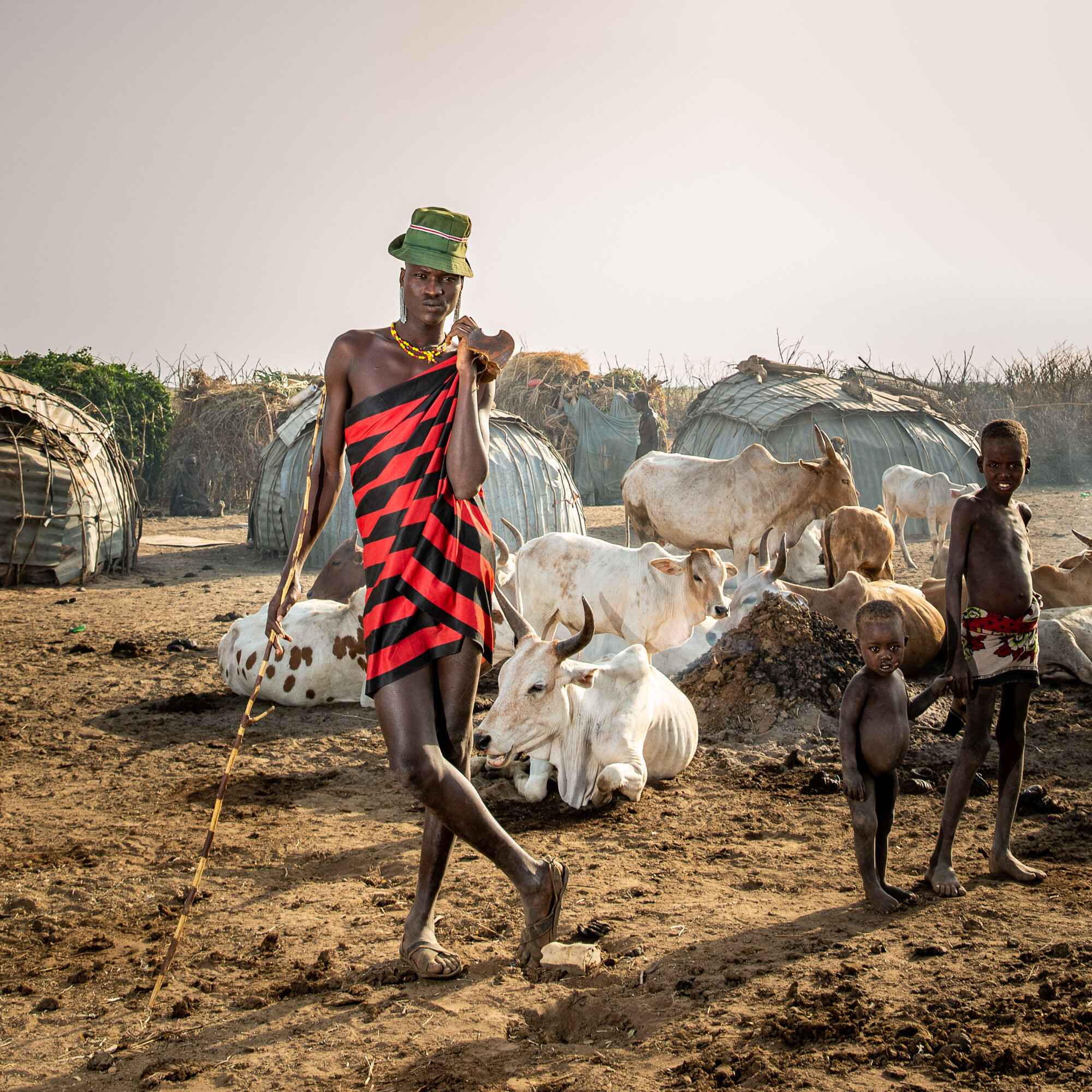 Award winning Omo Valley tribe portrait of Dassanech man by Jayne McLean