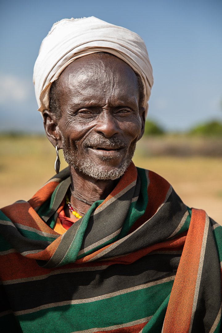 Ethiopia Arbore tribe Omo Valley portrait of elders face