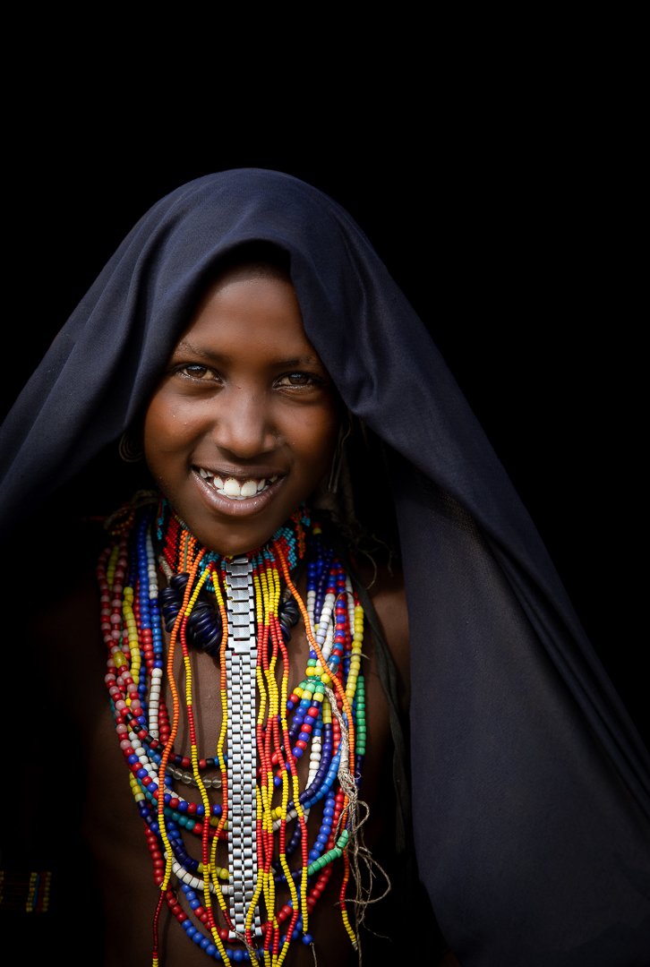 Arbore tribe girl portrait from Ethiopia Omo Valley tribe tour 