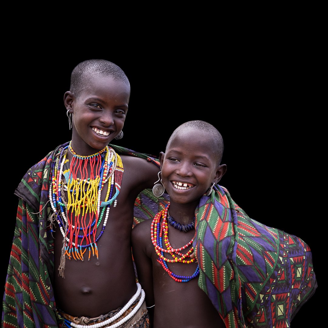 Arbore tribe girl portrait from Ethiopia Omo Valley tribe tour