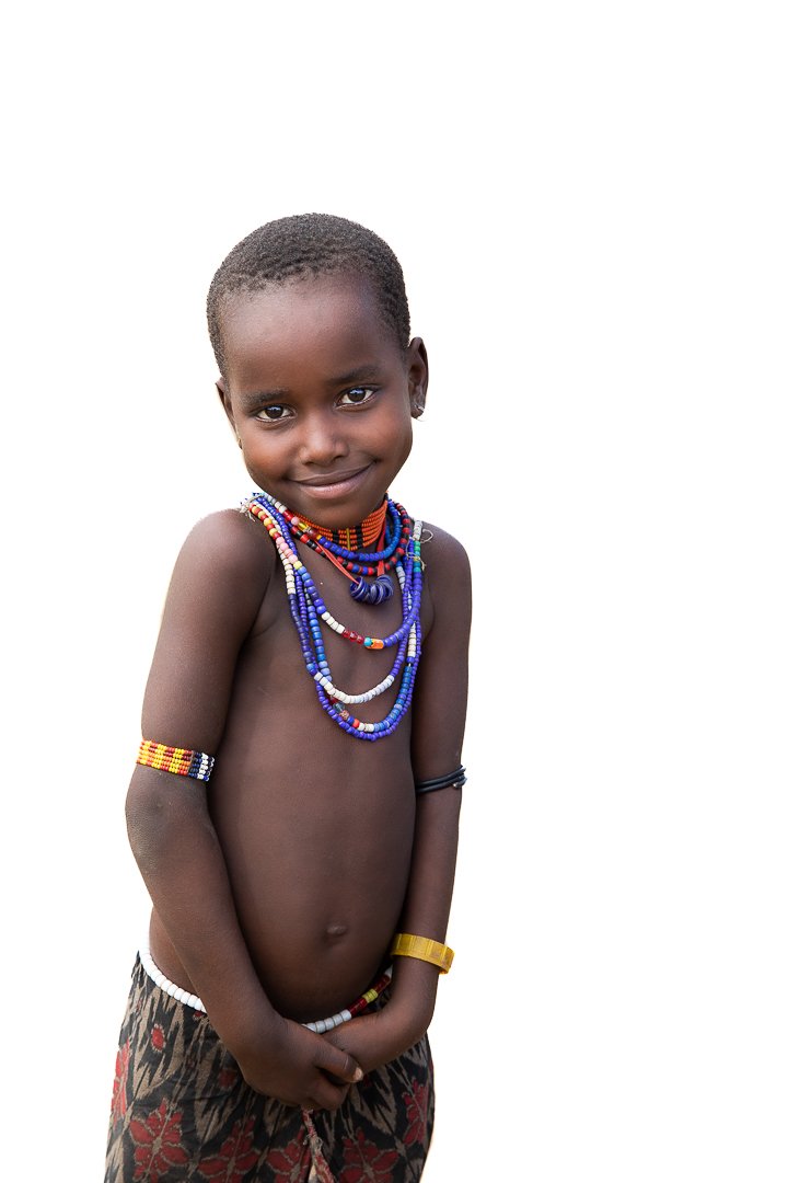 Arbore tribe girl portrait Ethiopia Omo Valley tribe photo tour