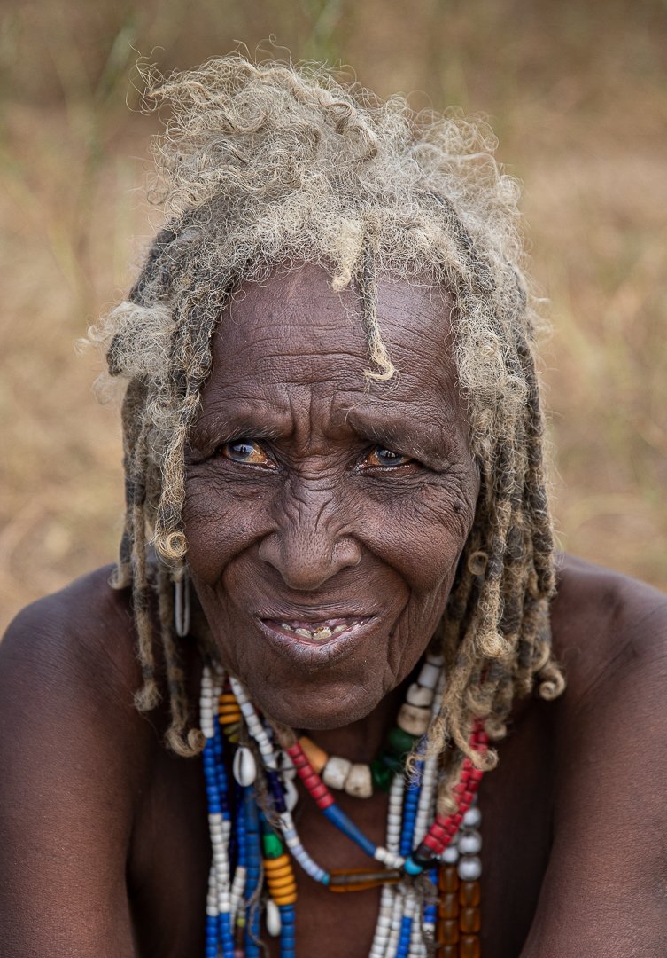Arbore tribe woman portrait from Ethiopia Omo Valley tribe photo tour