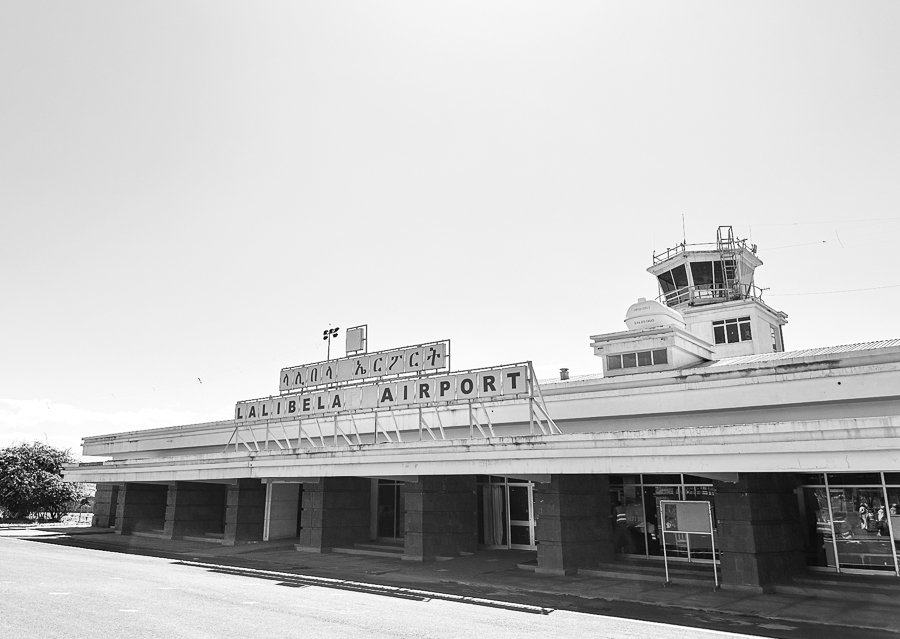 outside of lalibela airport ethiopia