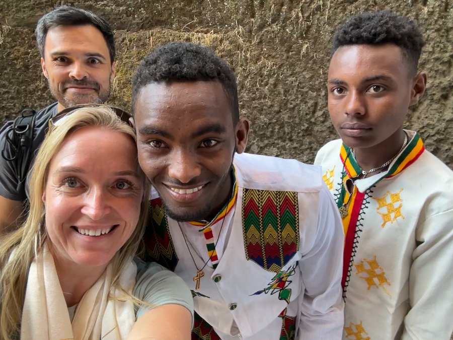 photographer Jayne McLean in lalibela on photo tour