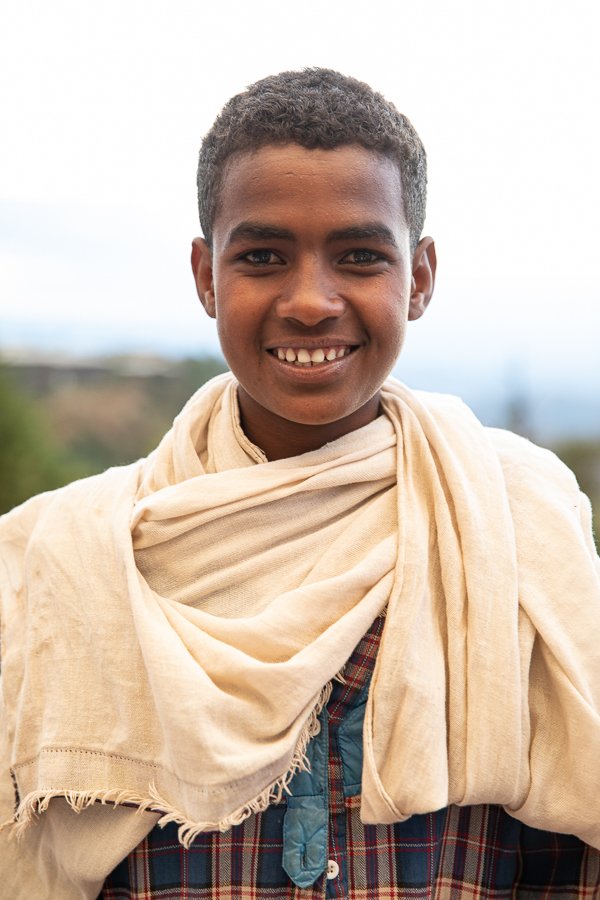 Lalibela portrait of Ethiopian boy