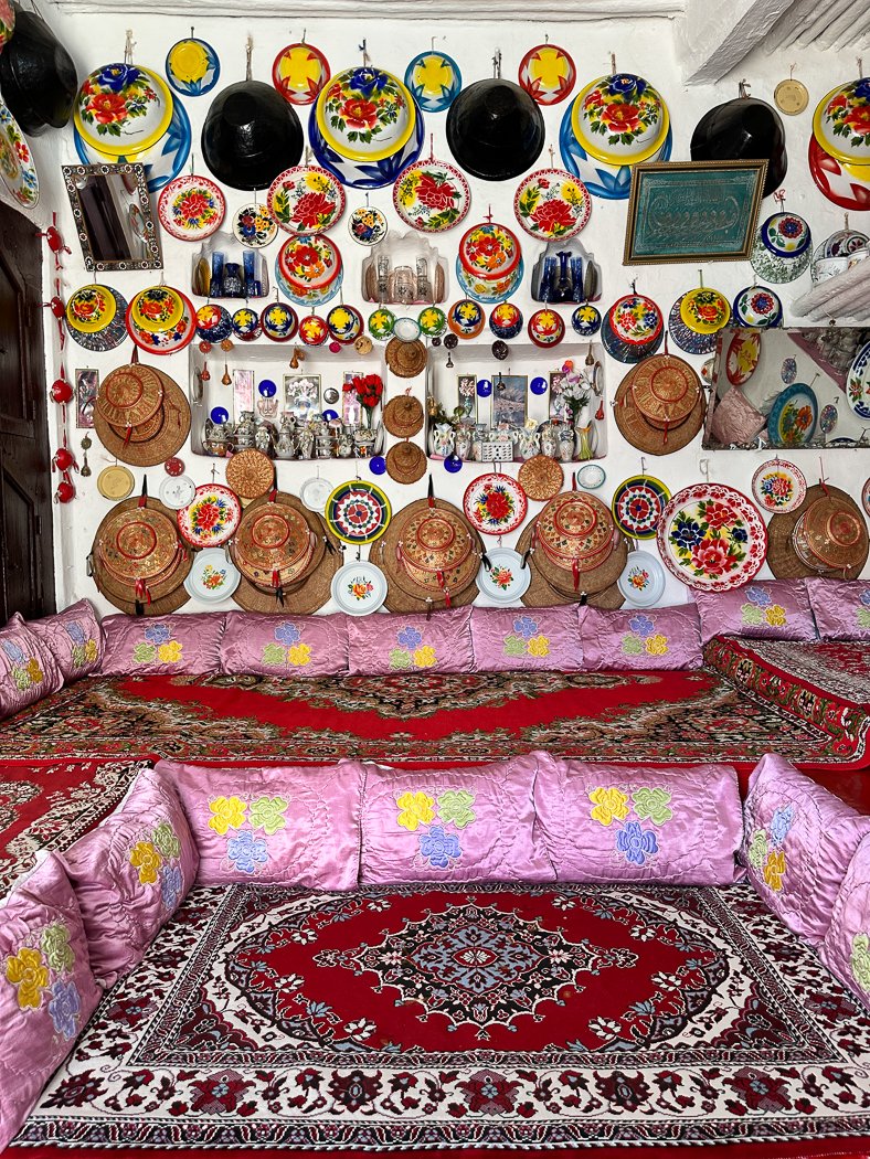 Inside Harari traditional house Ethiopia