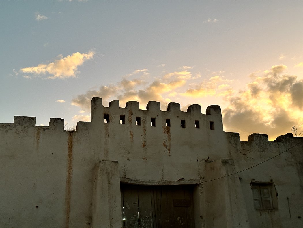 historic gate of harar at sunset in walled Ethiopian town