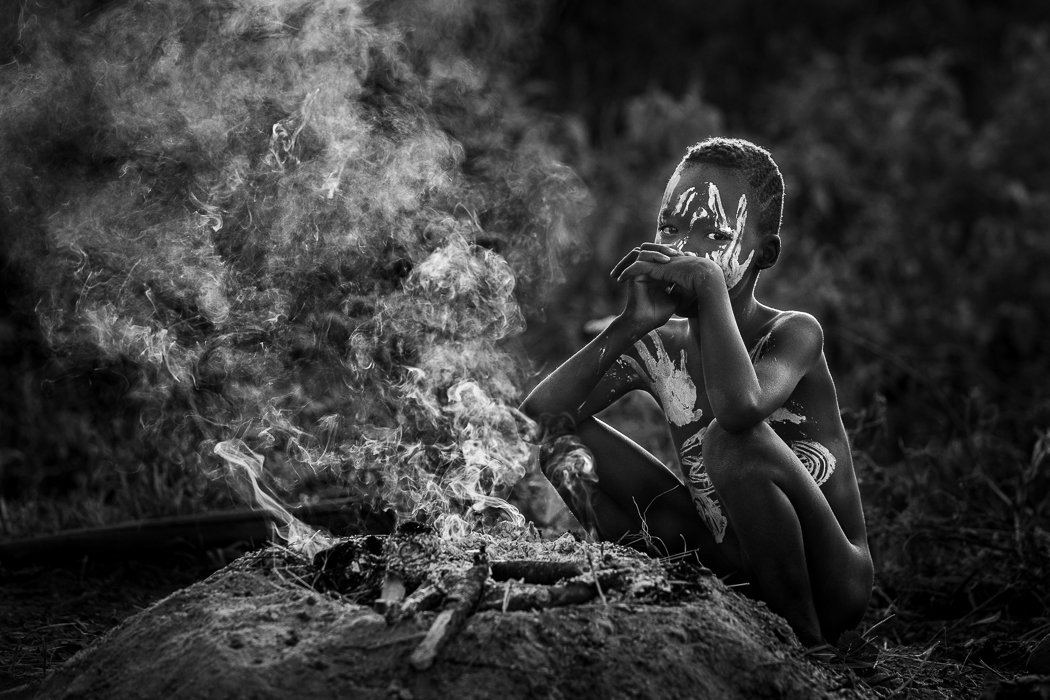 mursi tribe boy portrait award winning photo from Omo Valley tribes