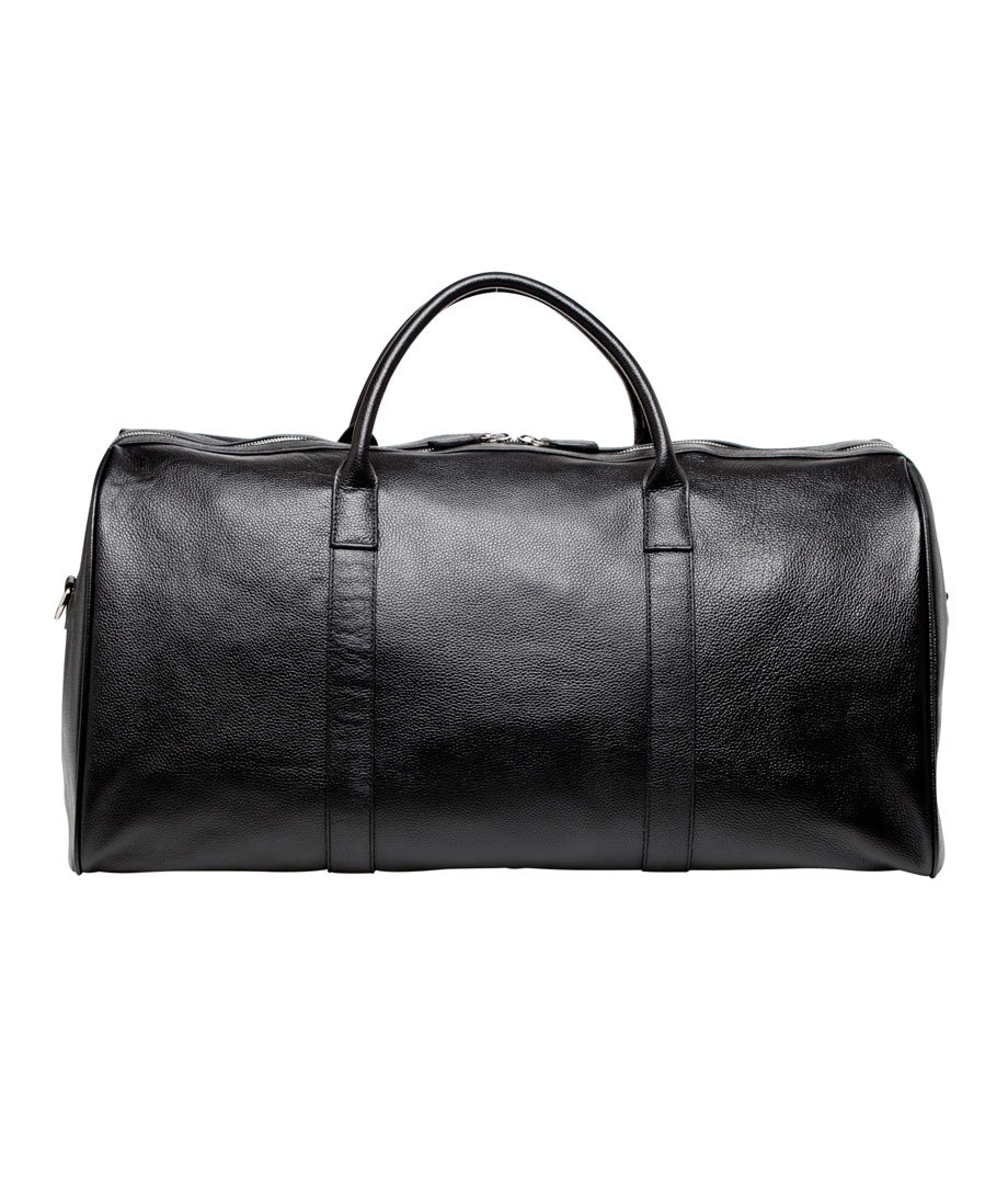 leather weekenk overnight travel bag personalised