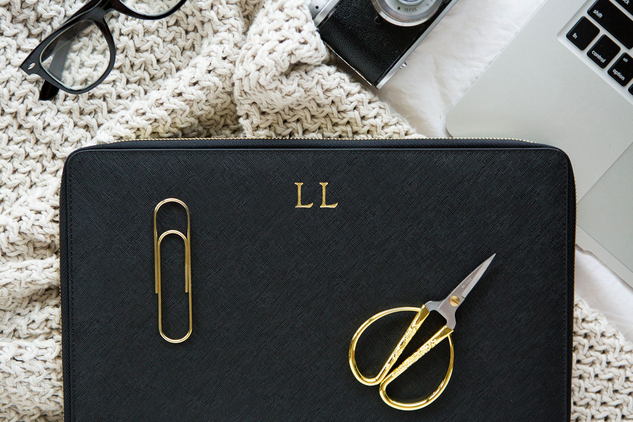 monogrammed tech case