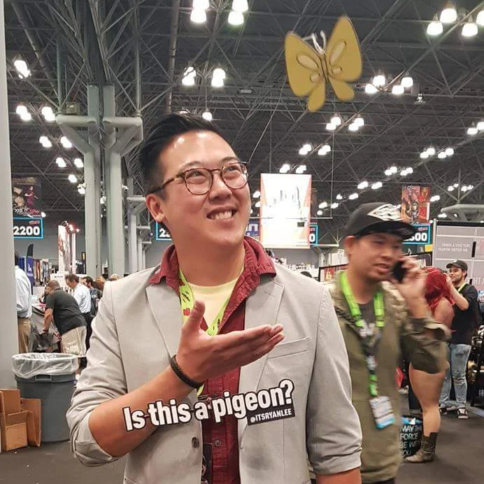 Yes. Yes this is a Live-Action Meme from #NYCC. Photography Credit: @moogzontheloose. Model Credit: @itsryanlee