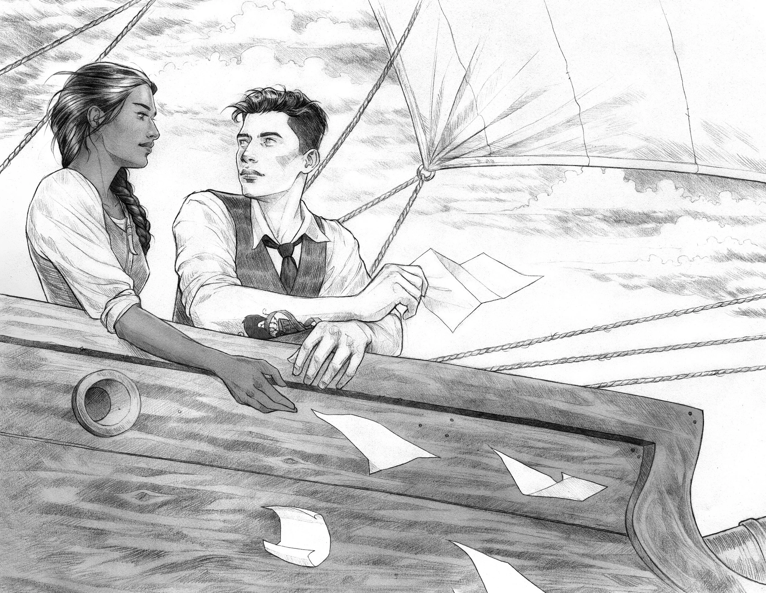  Interior art for SIX OF CROWS: A DARKER SHORE by Leigh Bardugo  Published by Insight Editions (Simon&amp;Schuster) 