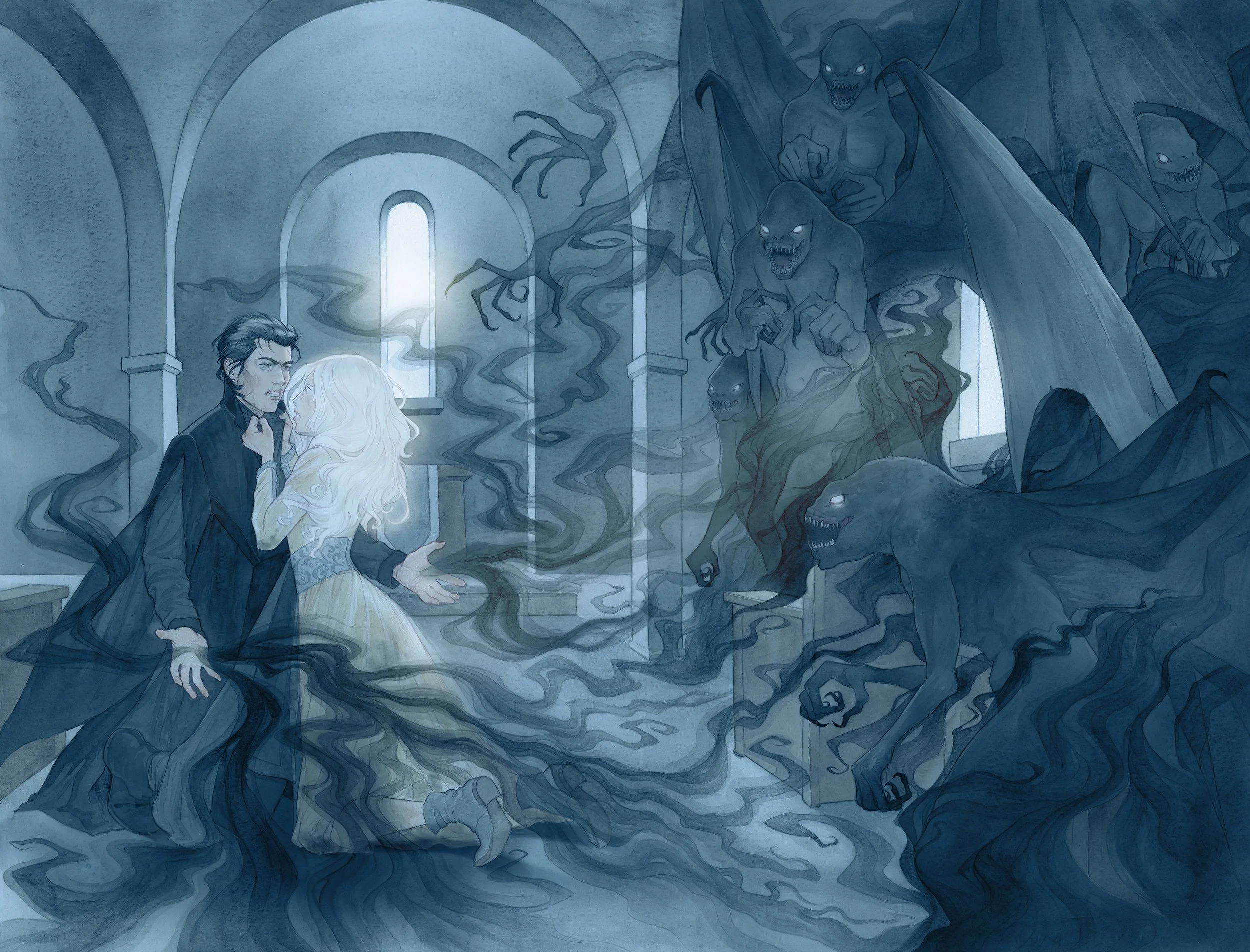  Interior double-page spread for SIEGE AND STORM by Leigh Bardugo  Client: Litjoy Crate 