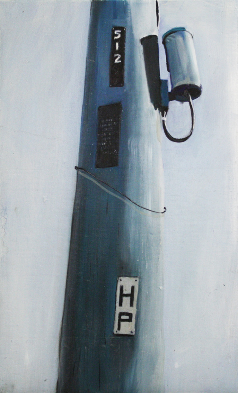   Stand Alone:   512   2011, oil on canvas on hardboard  50 x 76 cm         