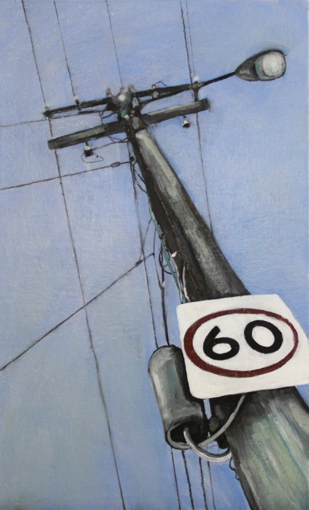 Looking Up: 19355 2011,oil on canvas on hardboard 50 x 76 cm