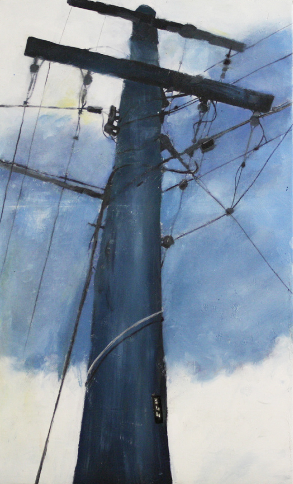  Looking Up:  344   2011,oil on canvas on hardboard  50 x 76 cm  private collection     