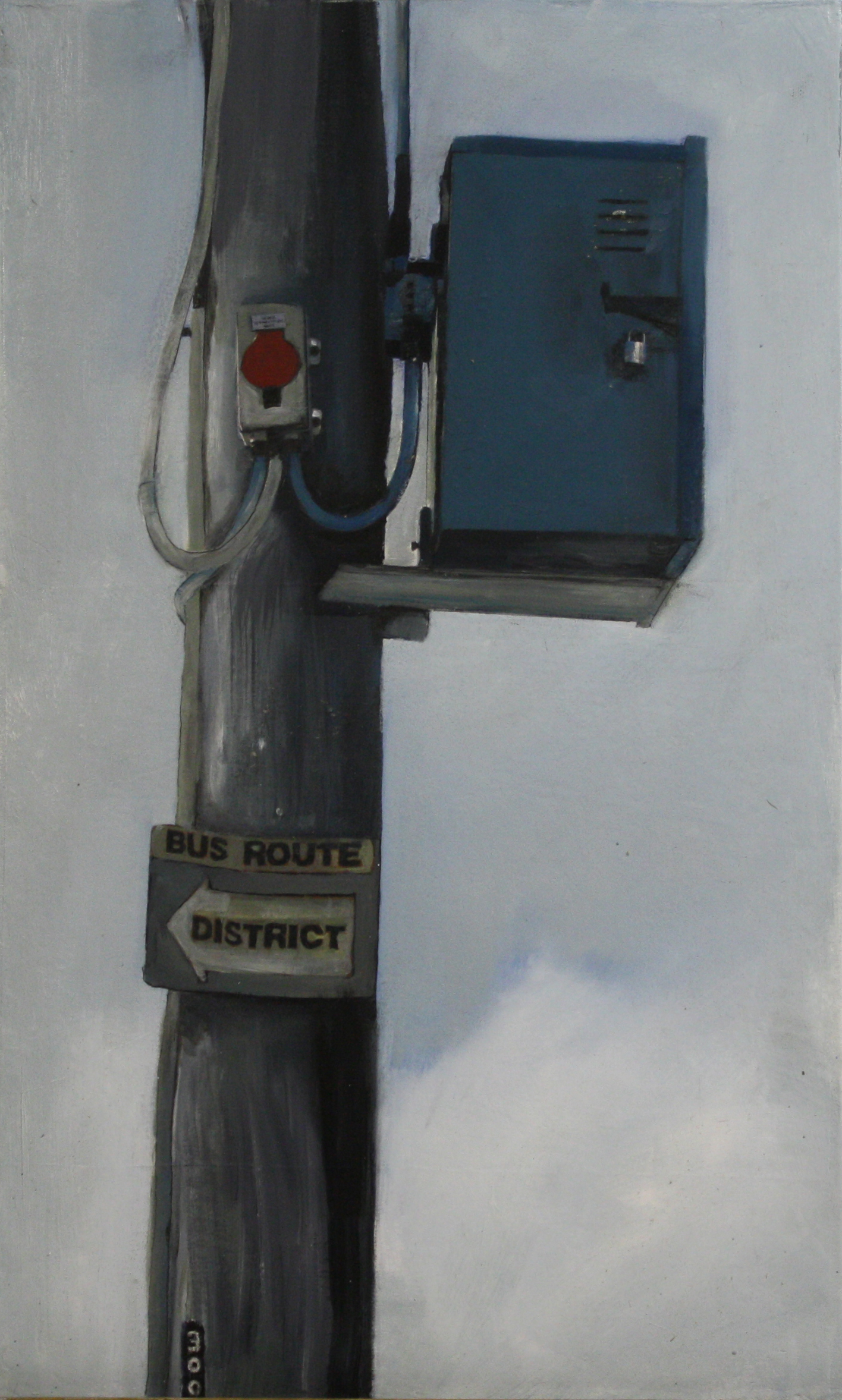  Stand Alone:  300   2011, oil on canvas on hardboard  50 x 76 cm           