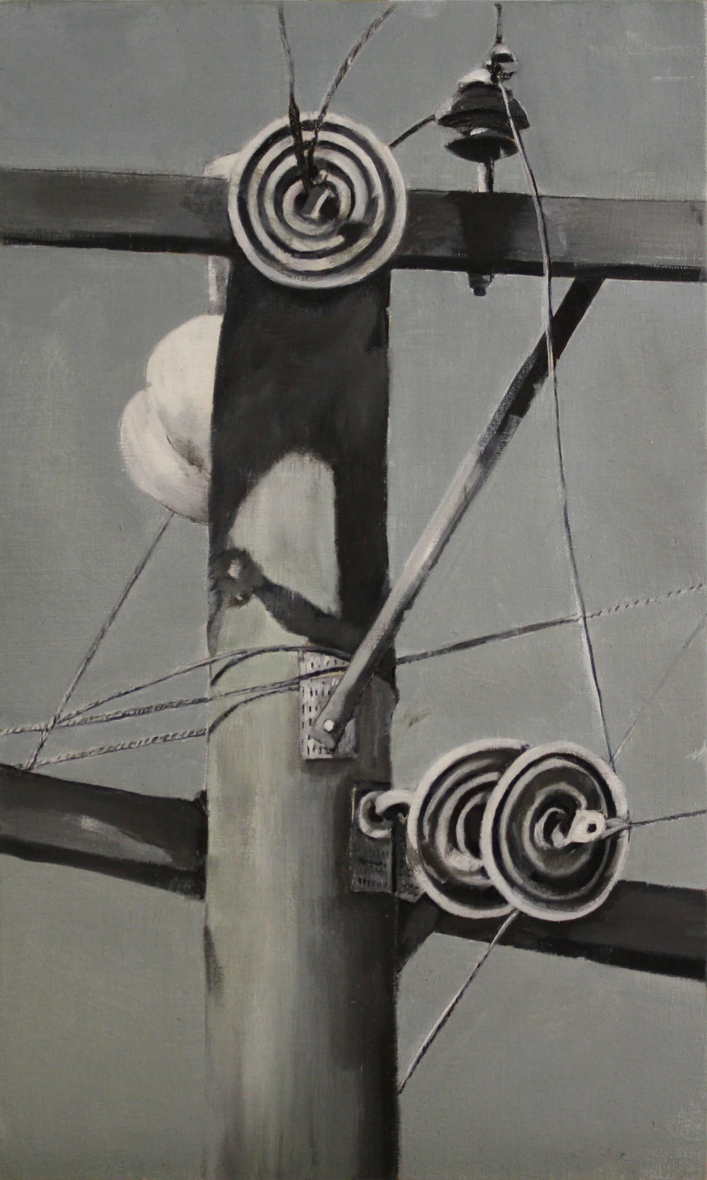 Components: 17774 2011,oil on canvas on hardboard 50 x 76 cm