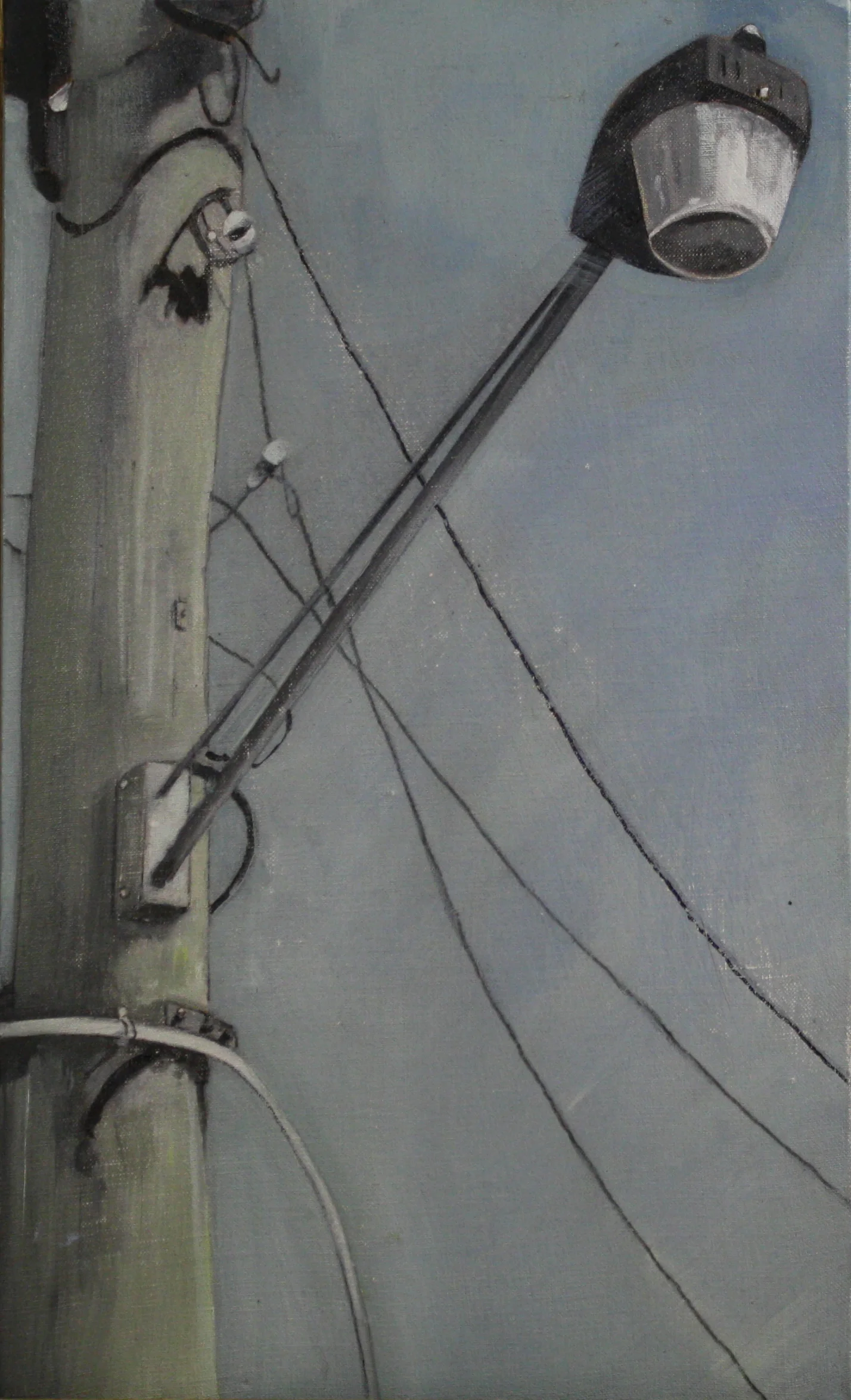 Stand Alone: 19356 2011, oil on canvas on hardboard 50 x 76 cm