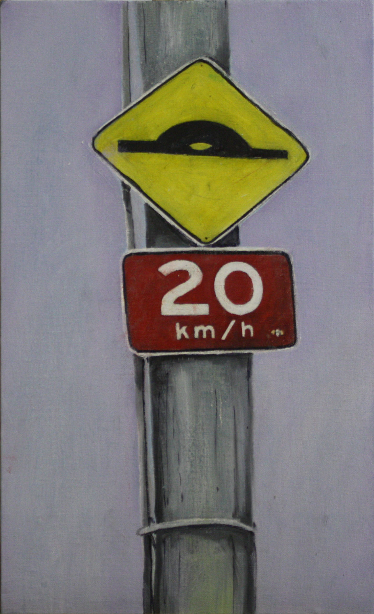  Stand Alone:  24711   2011, oil on canvas on hardboard  50 x 76 cm             