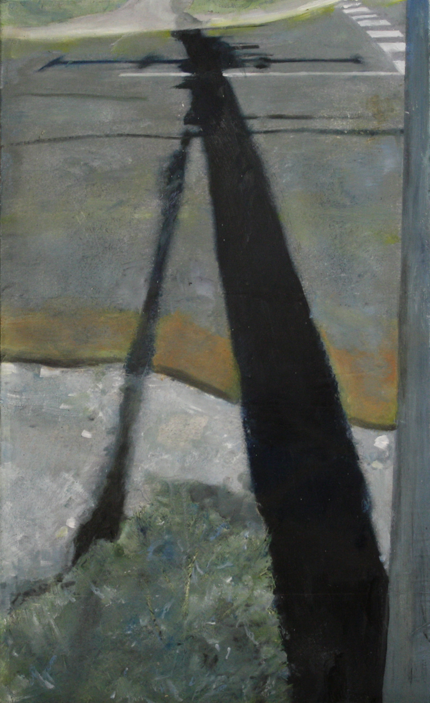  Shadows and Roads:  34800   2011, oil on canvas on hardboard  50 x 76 cm         