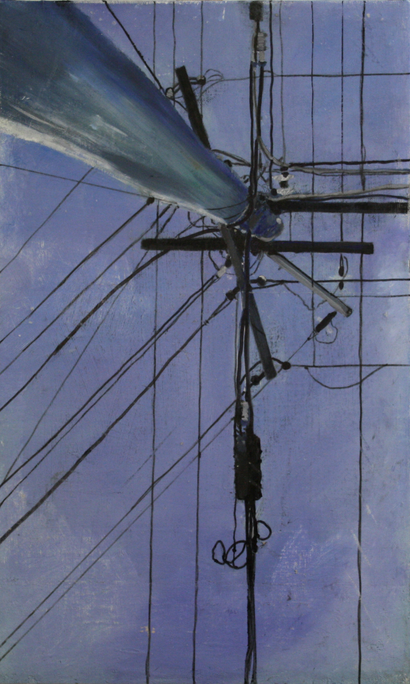  Looking Up:  41872   2011, oil on canvas on hardboard  50 x 76 cm  private collection       