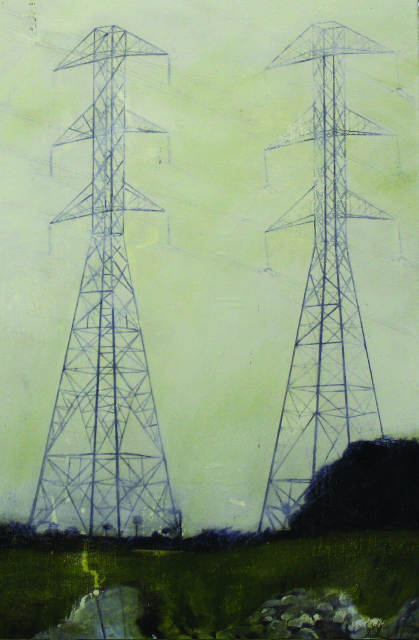   Edgeland 10   2012, oil on linen  50 x 76 cm    