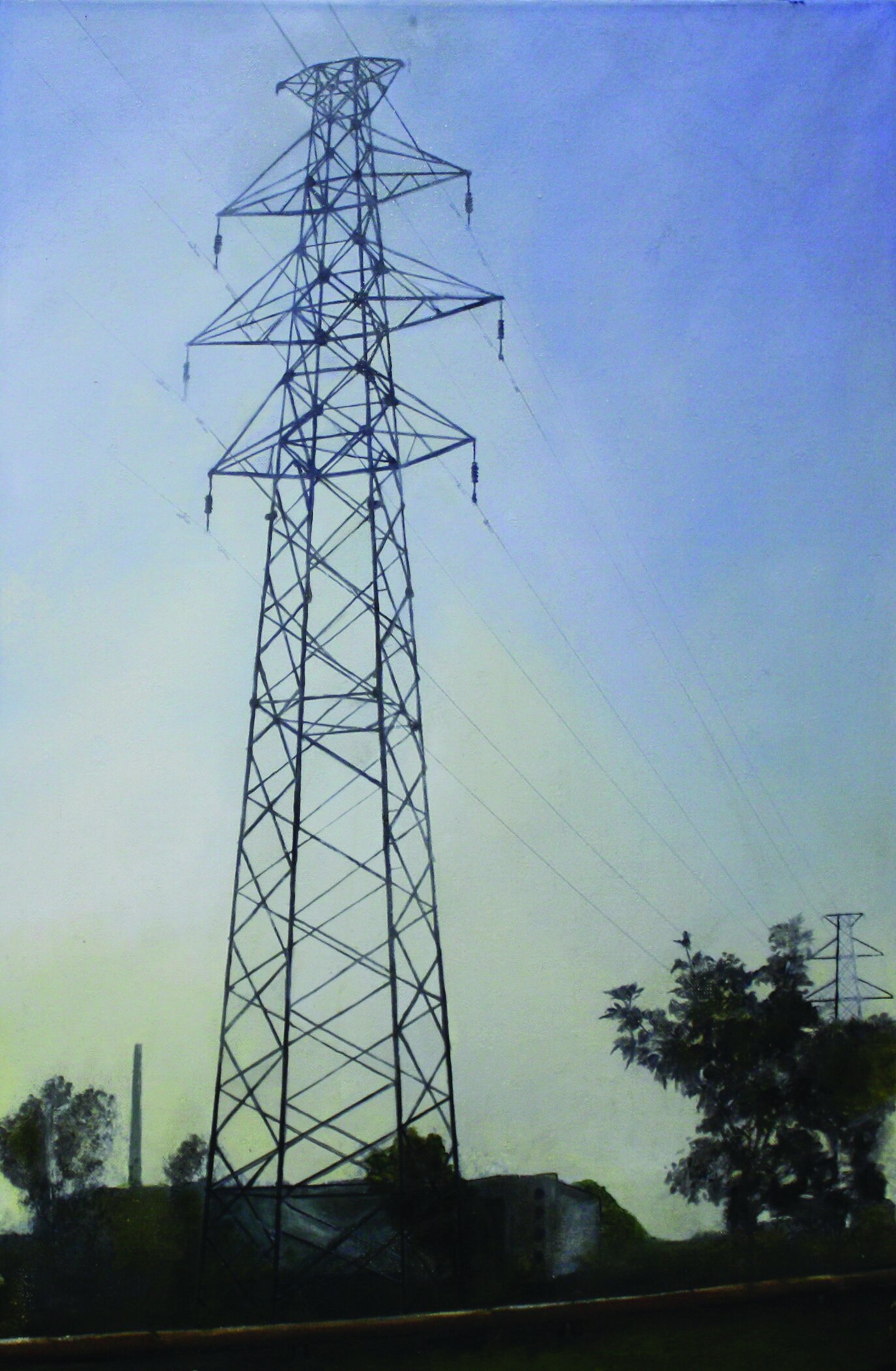   Edgeland 9   2012, oil on linen  50 x 76 cm    