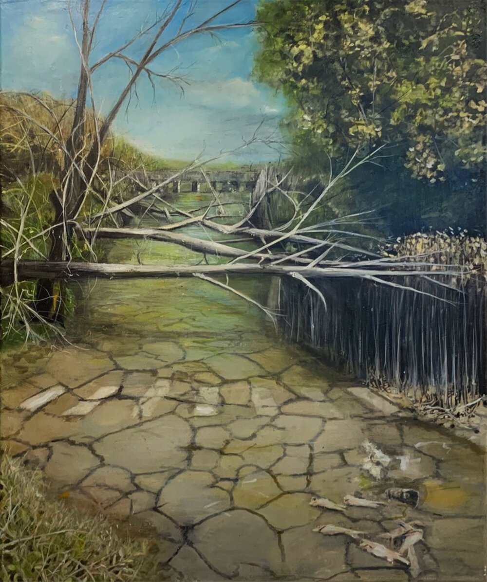 The River Lethe: 2020 Oil on canvas, 61 x 51 cm