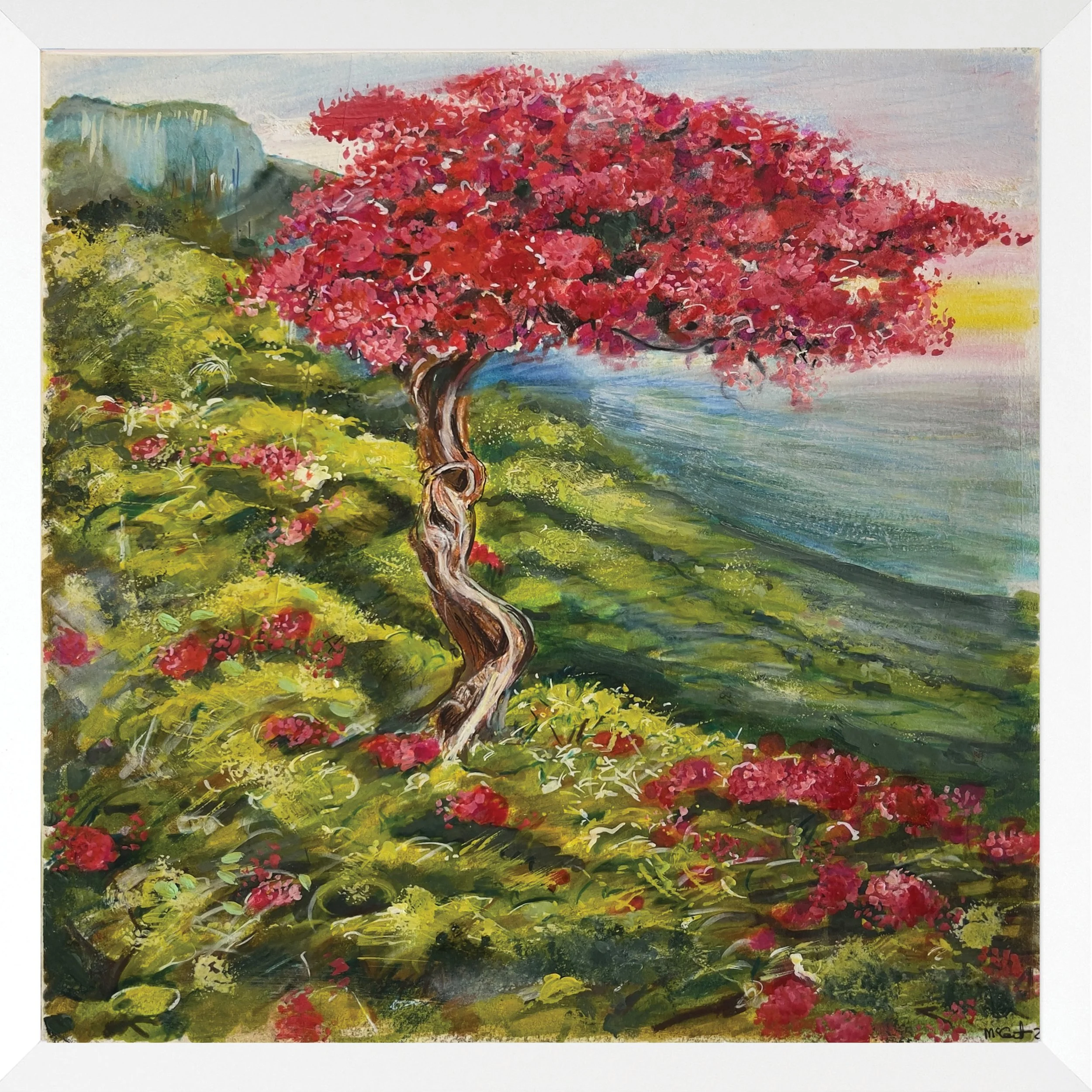 
Firebrand 2023.
Hand drawn media over transfer pigment print. on paper (30x 30cm)
