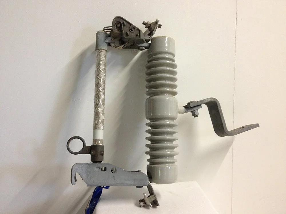 Edgelands 2013.
Pine Rivers Art Gallery, Strathpine, QLD. 
Powerpole with components.