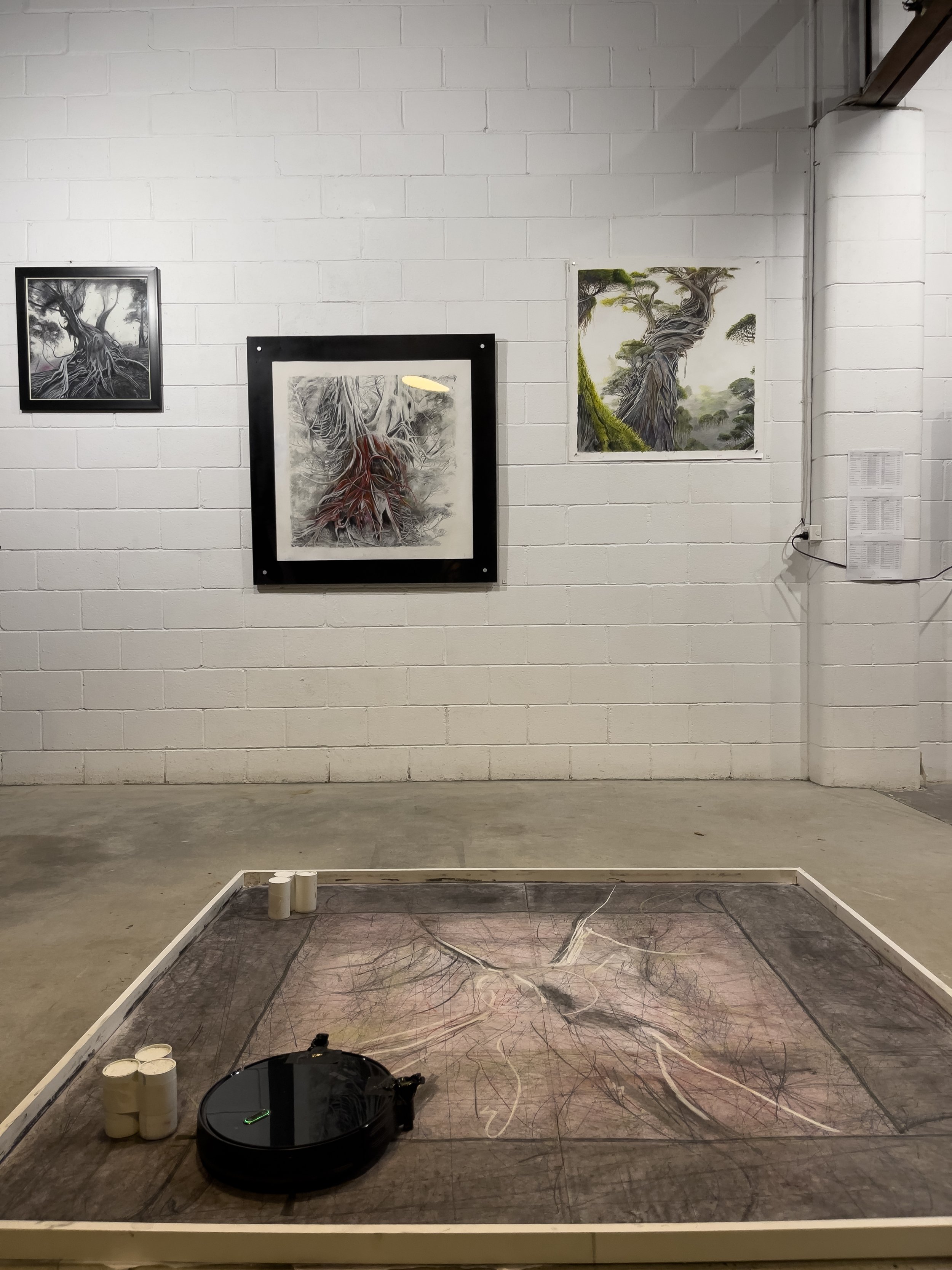 Robo Drawings
2023 Drawing between worlds (machine learning and the human hand) | Vacant Assembly | Brisbane | QLD 