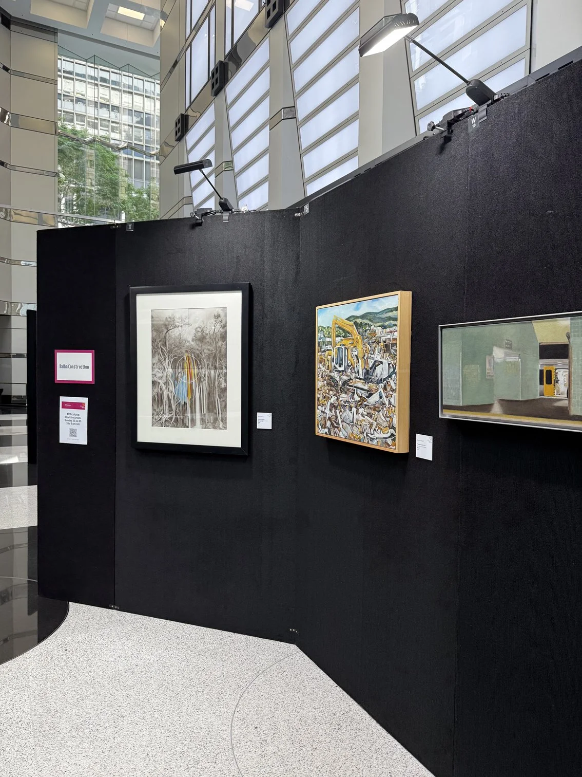 2025 Rotary Art Show, 

This must be the Place,  Screenic Waterfall (drawing)  Rotary Art Show, Central Plaza 1, Brisbane.