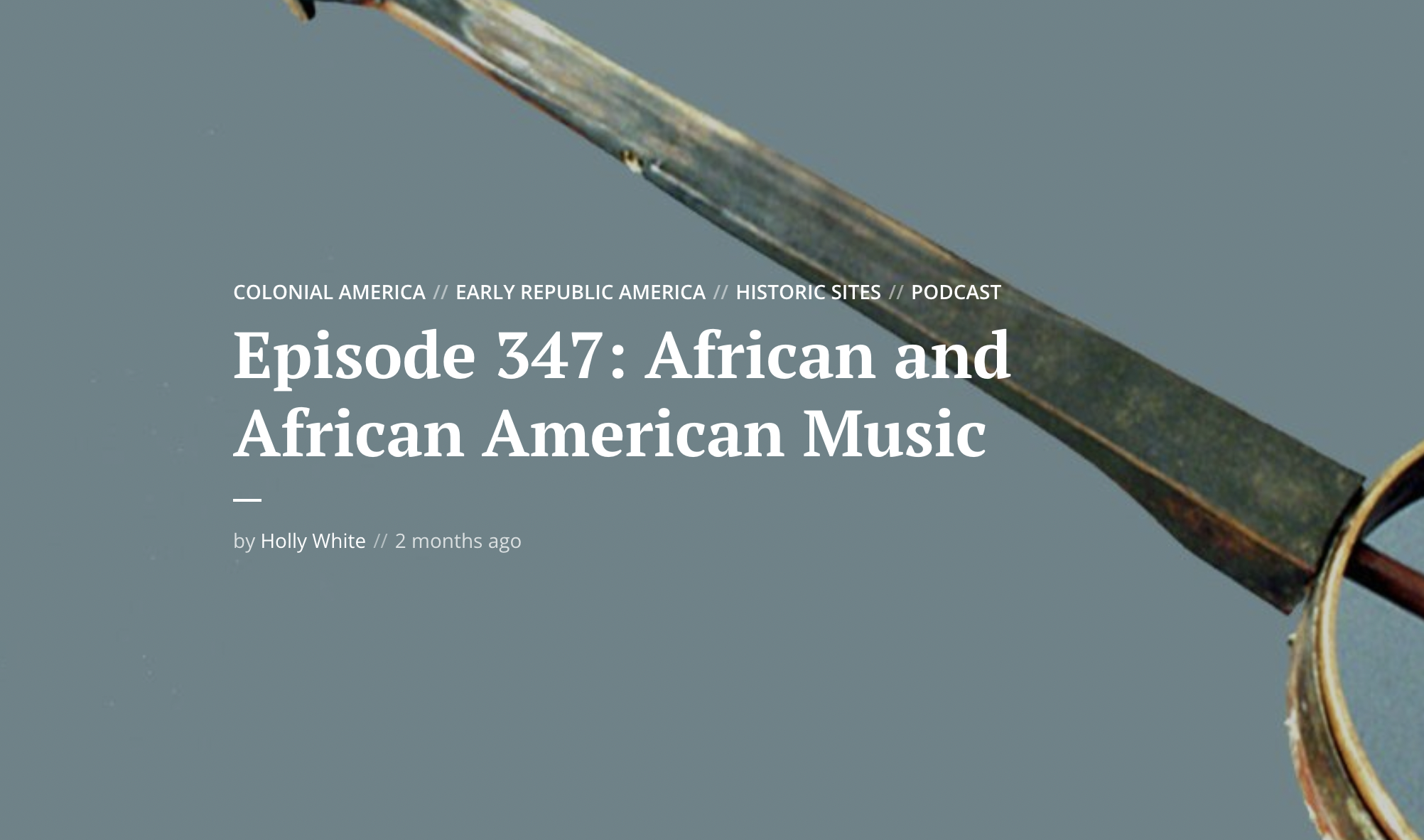 Ben Franklin's World: African and African American Music 