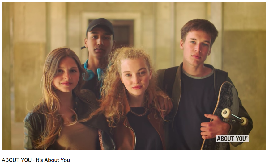 ABOUT YOU's television launch spot: "Its About You."