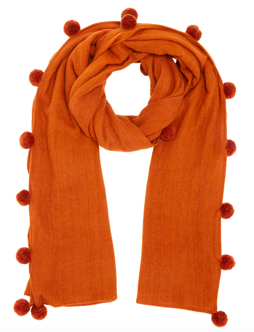 JIGSAW Solange wool Pom scarf £70