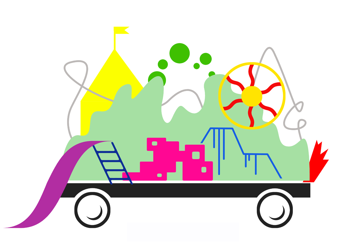 Abstract sketch for mobile playground ('09)