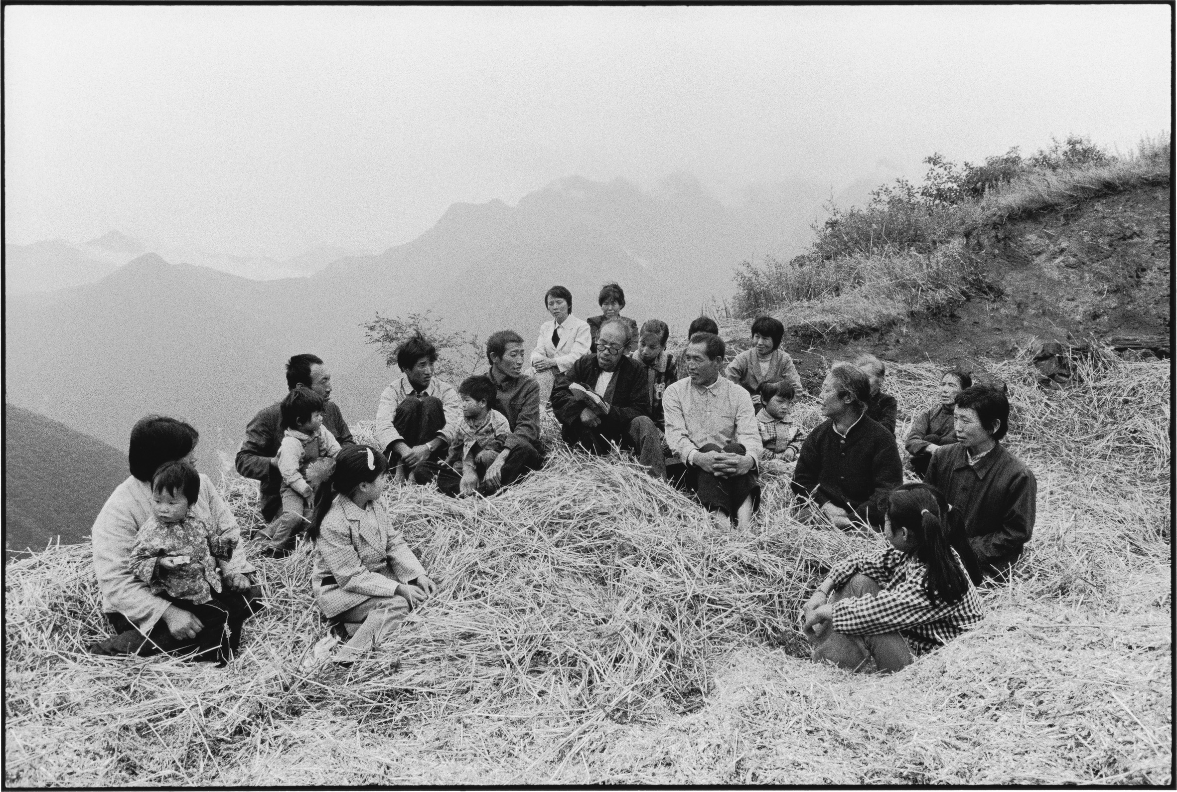 Parishioners Gathering for Sunday Mass, Shaanxi, China