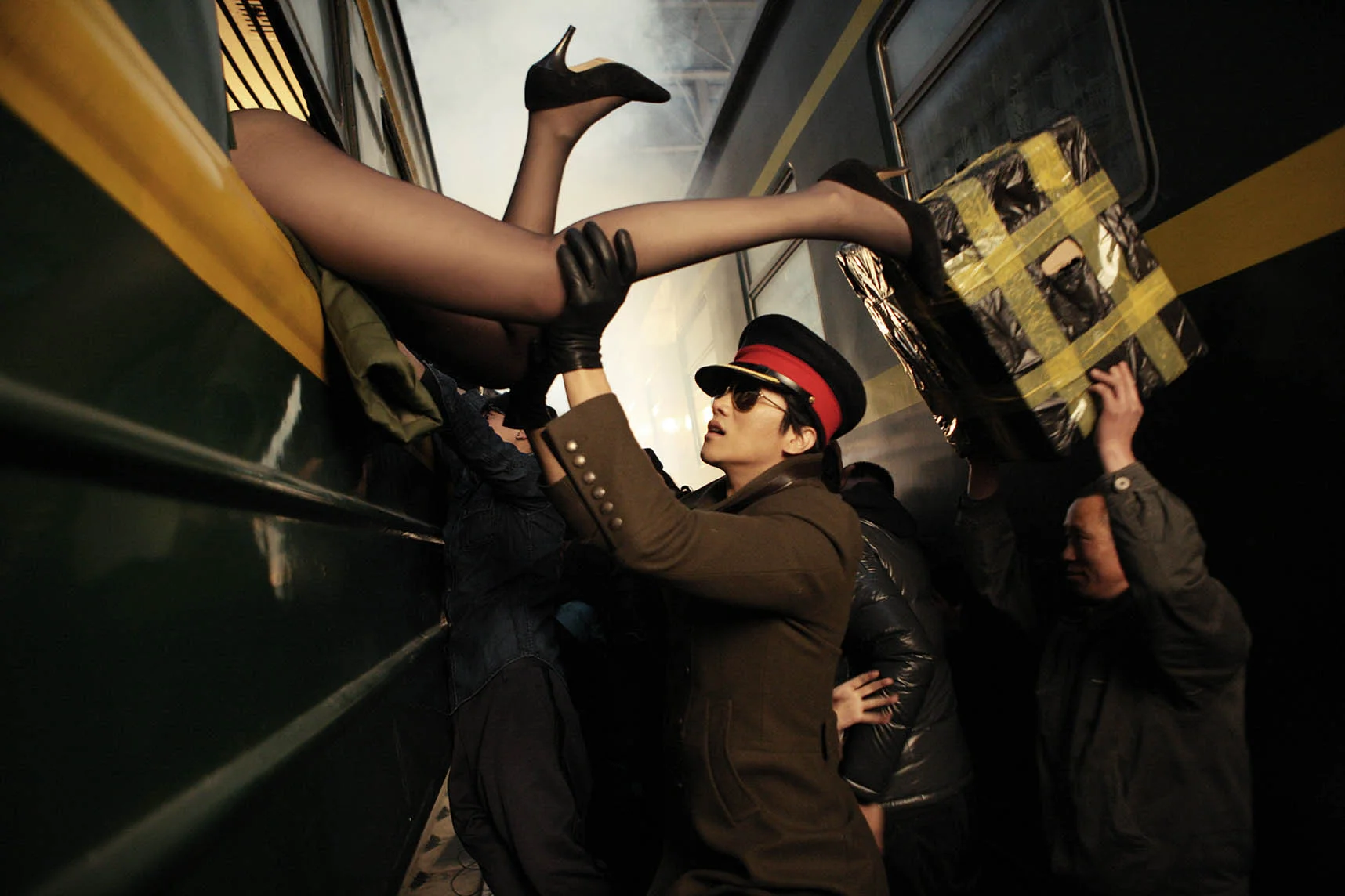Chunyun (The great migration during Chinese New Year) Series, No.2 (A Set of Four Prints)