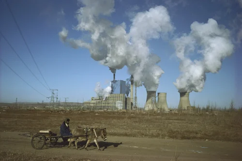 A power station near Baotou, Inner Mongolia