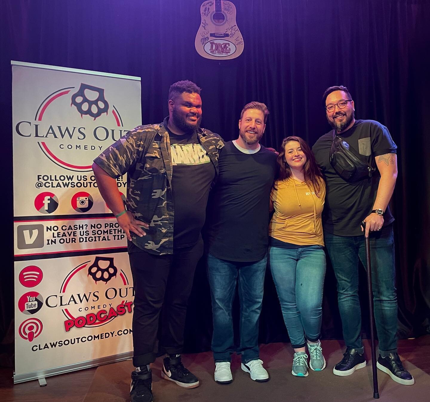 Another great album recording at @thedivedenton! Can&rsquo;t wait for you all to hear &ldquo;APOLOGETIC&rdquo; by Steve Gammill.

Visit clawsoutcomedy.com to get tickets for upcoming shows and to learn more about our signed artists! 🎤