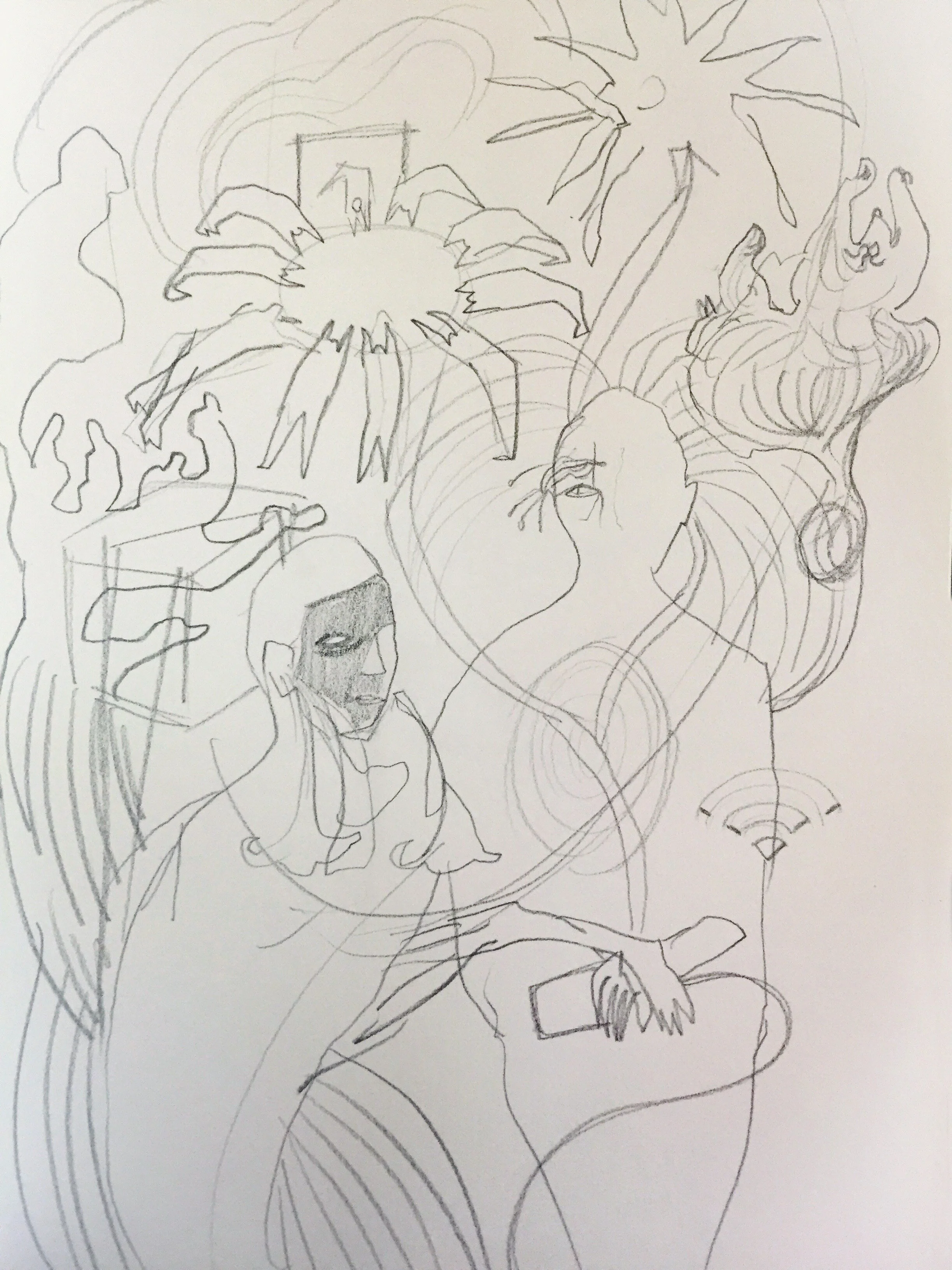 Untitled Pencil on paper 21 cm x 29.7 cm 2020