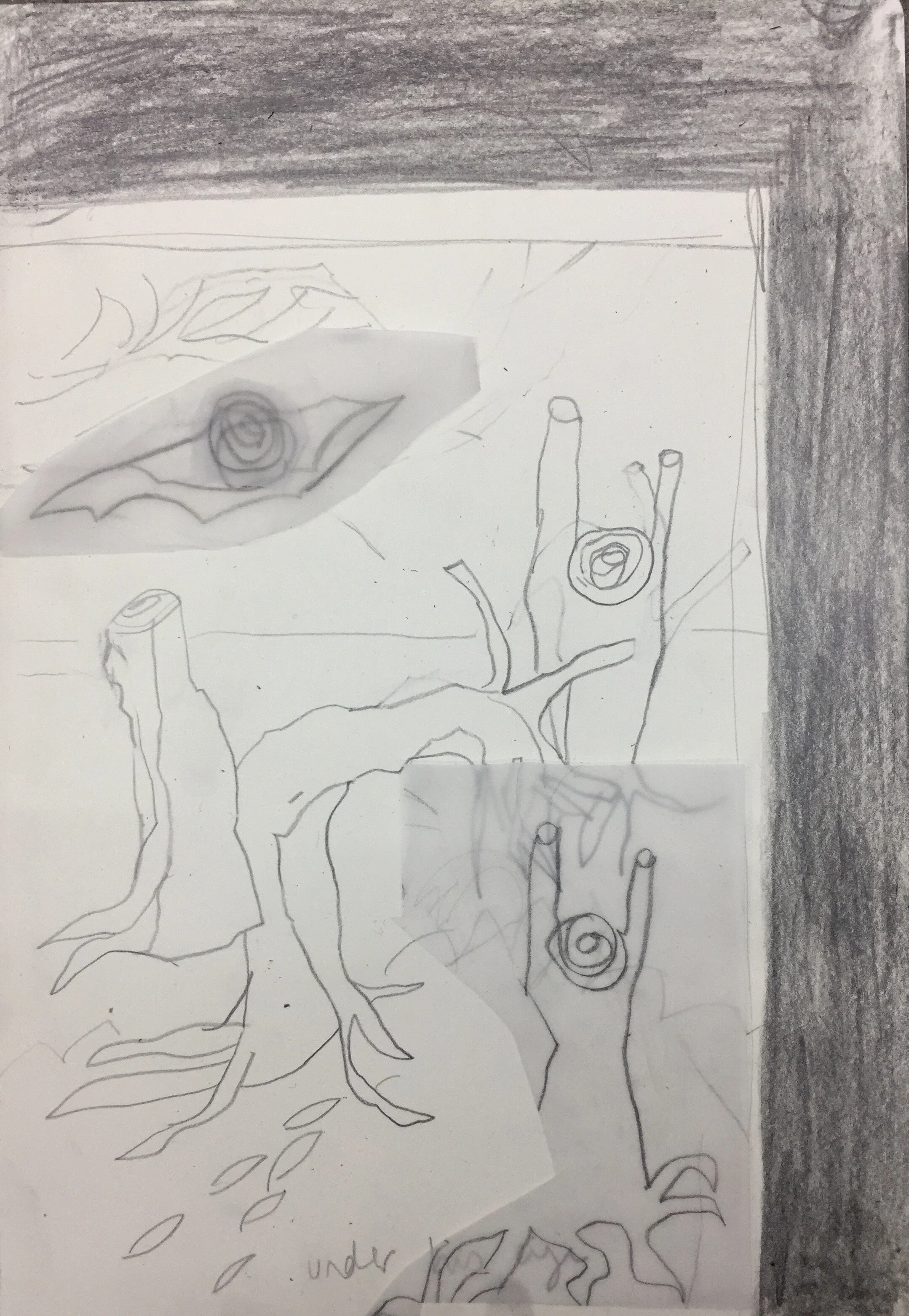  Untitled  Pencil on paper  21 cm x 29.7 cm  2020 