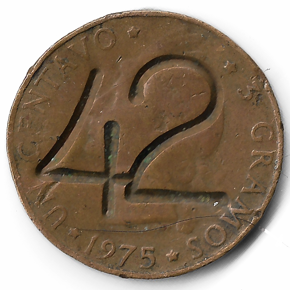 Contramarca moderna, probablemente para uso en algún juego de azar. República Dominicana. Colección Núñez