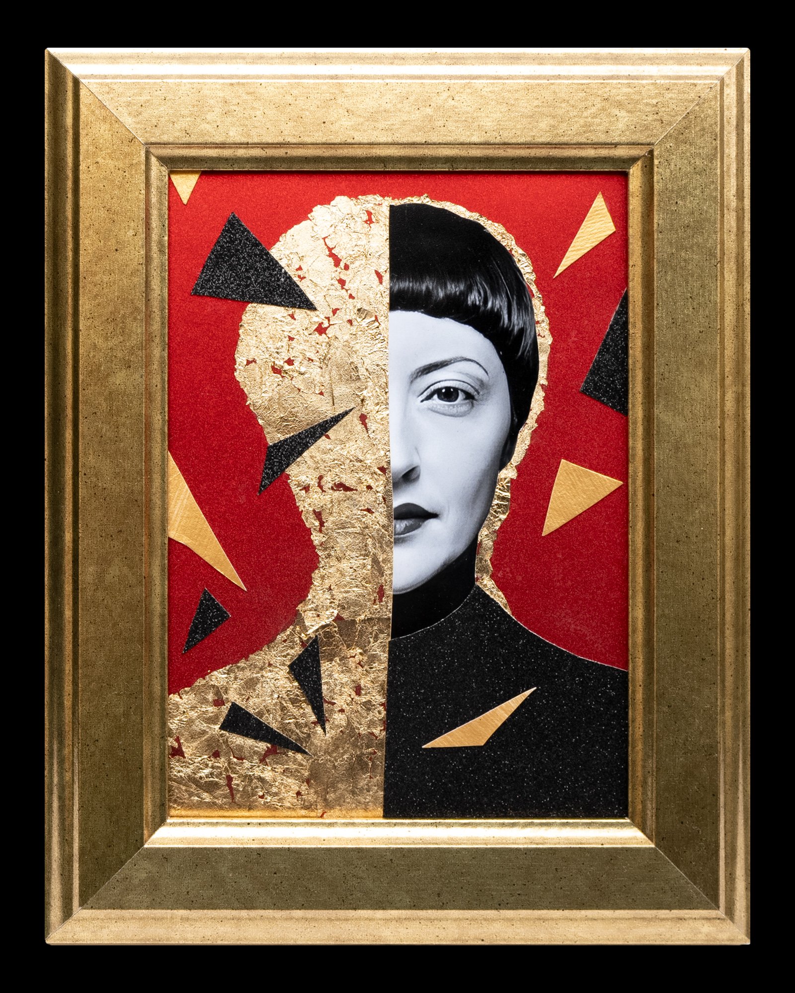 Split Woman Portrait Collage